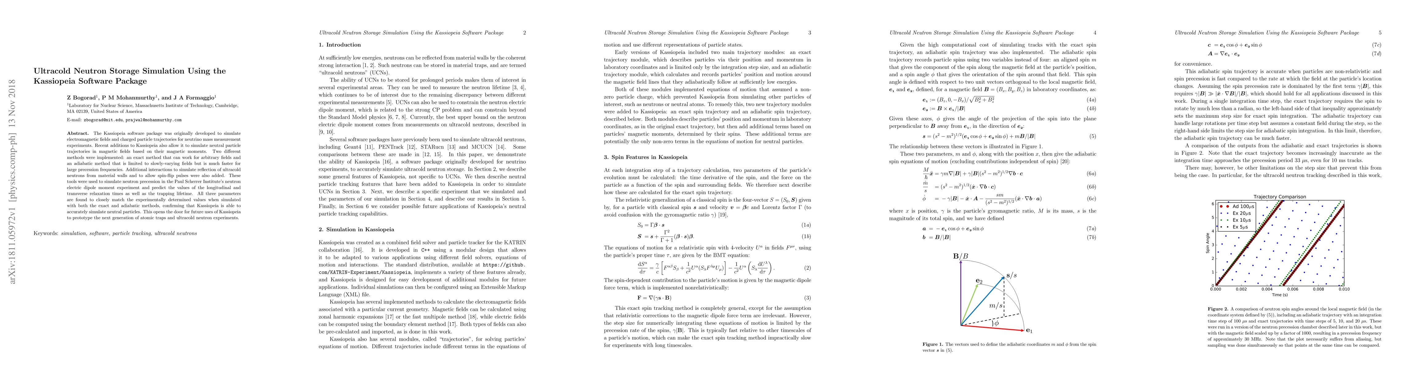 Thumbnail for Ultracold Neutron Storage Simulation Using the Kassiopeia Software
  Package