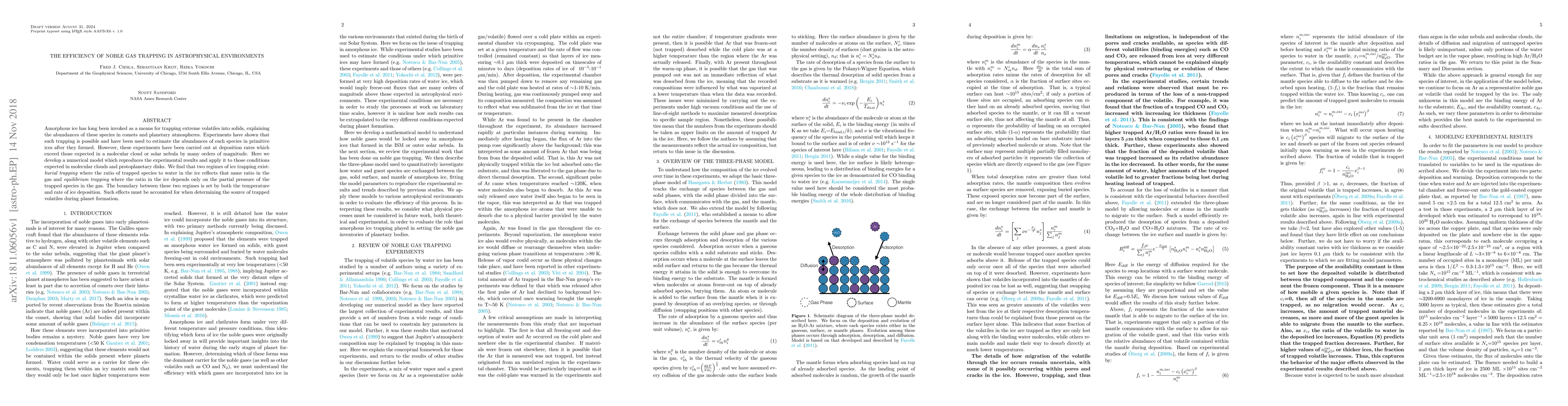 Thumbnail for The Efficiency of Noble Gas Trapping in Astrophysical Environments