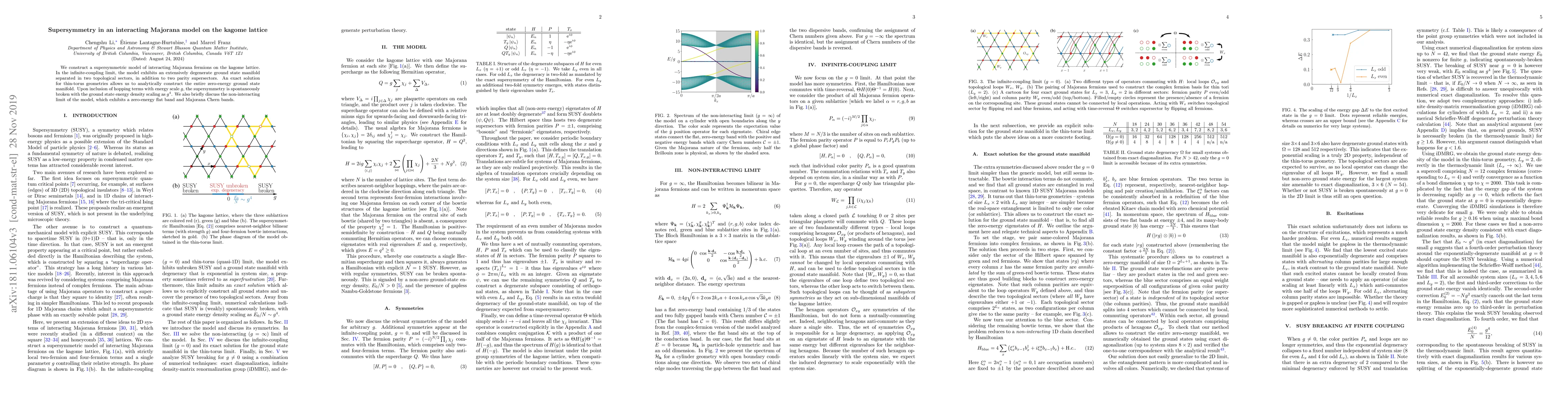 Thumbnail for Supersymmetry in an interacting Majorana model on the kagome lattice