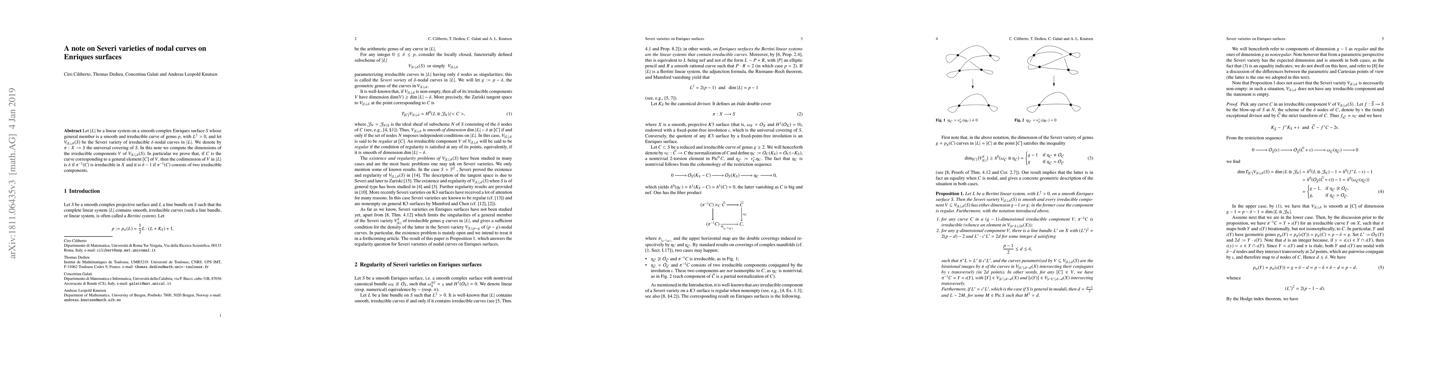Thumbnail for A note on Severi varieties of nodal curves on Enriques surfaces
