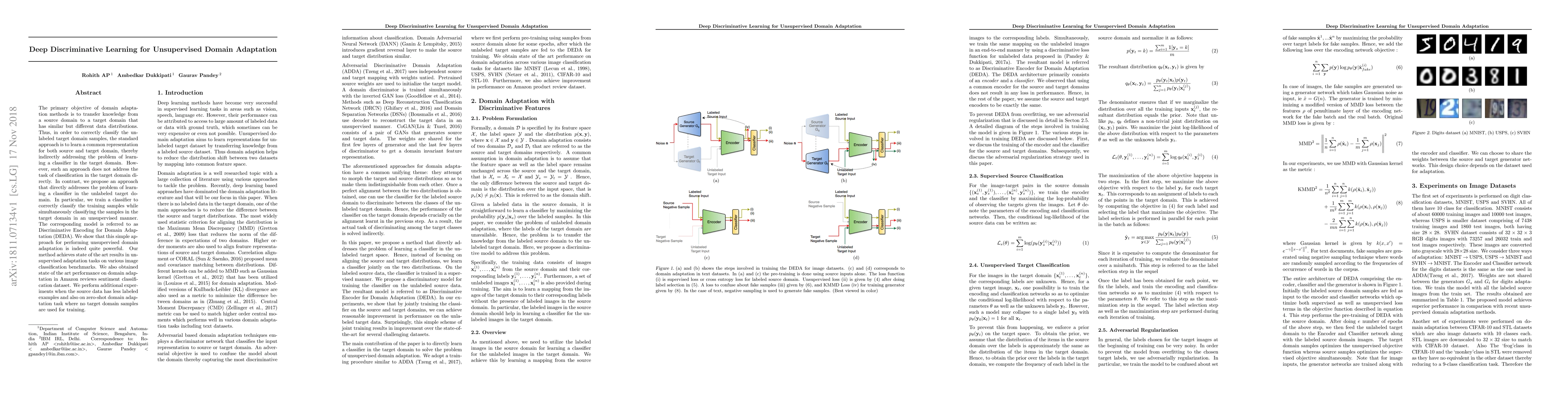 Thumbnail for Deep Discriminative Learning for Unsupervised Domain Adaptation