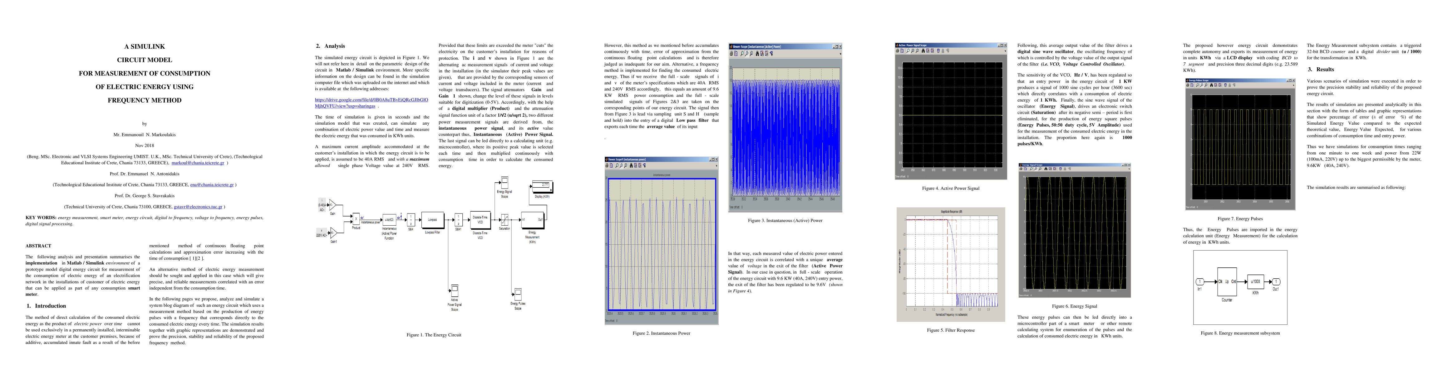 Thumbnail for A simulink circuit model for measurement of consumption of electric
  energy using frequency method