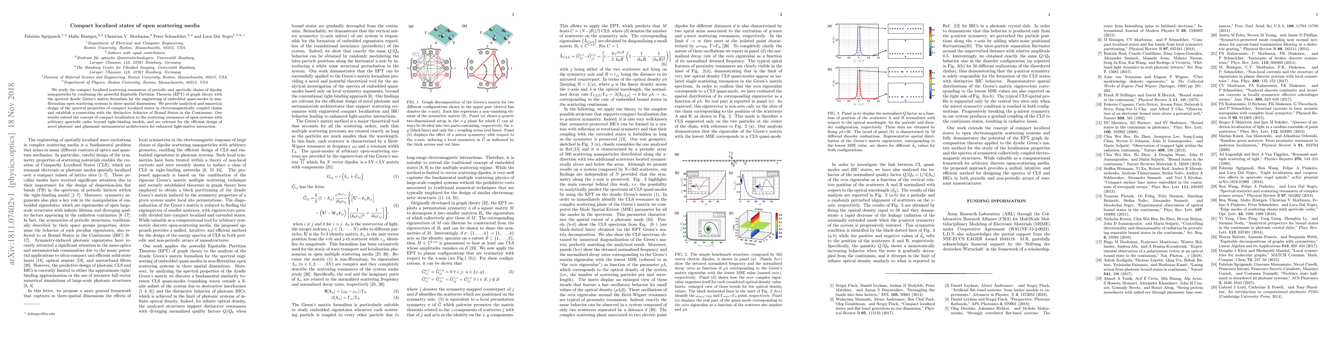 Thumbnail for Compact localized states of open scattering media
