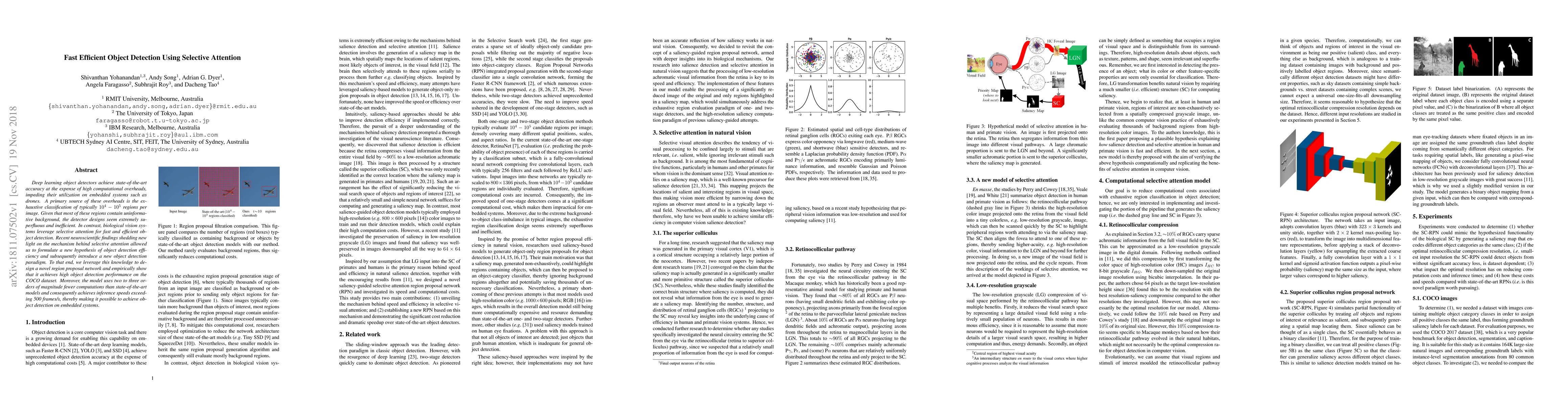 Thumbnail for Fast Efficient Object Detection Using Selective Attention