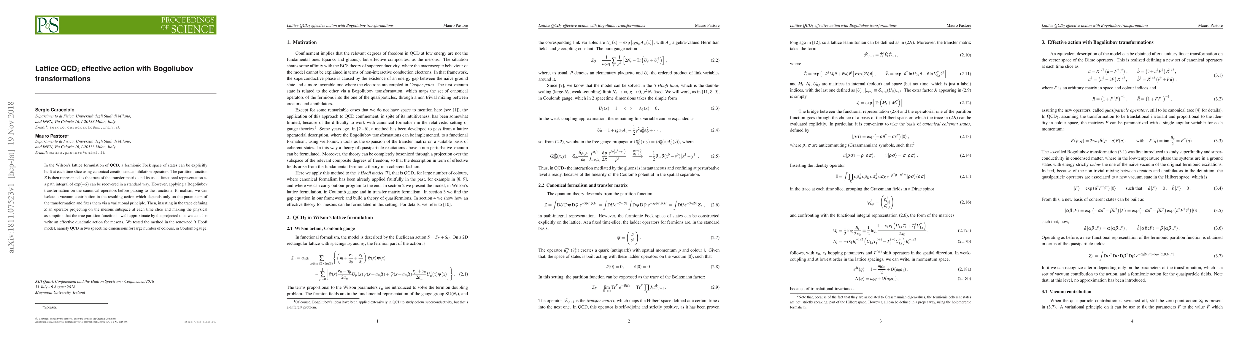 Thumbnail for Lattice QCD$_2$ effective action with Bogoliubov transformations