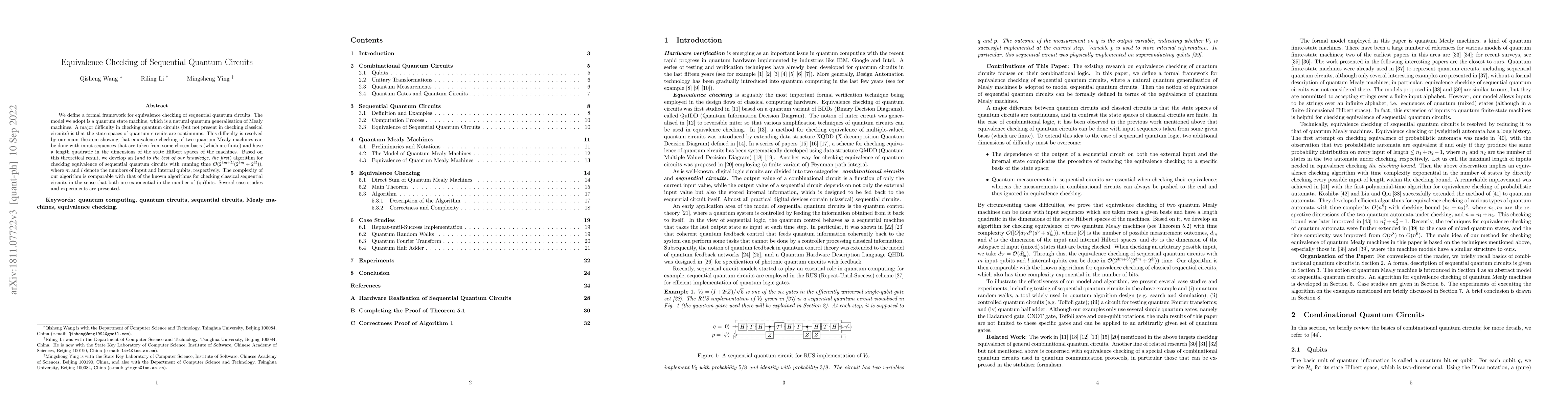 Thumbnail for Equivalence Checking of Sequential Quantum Circuits