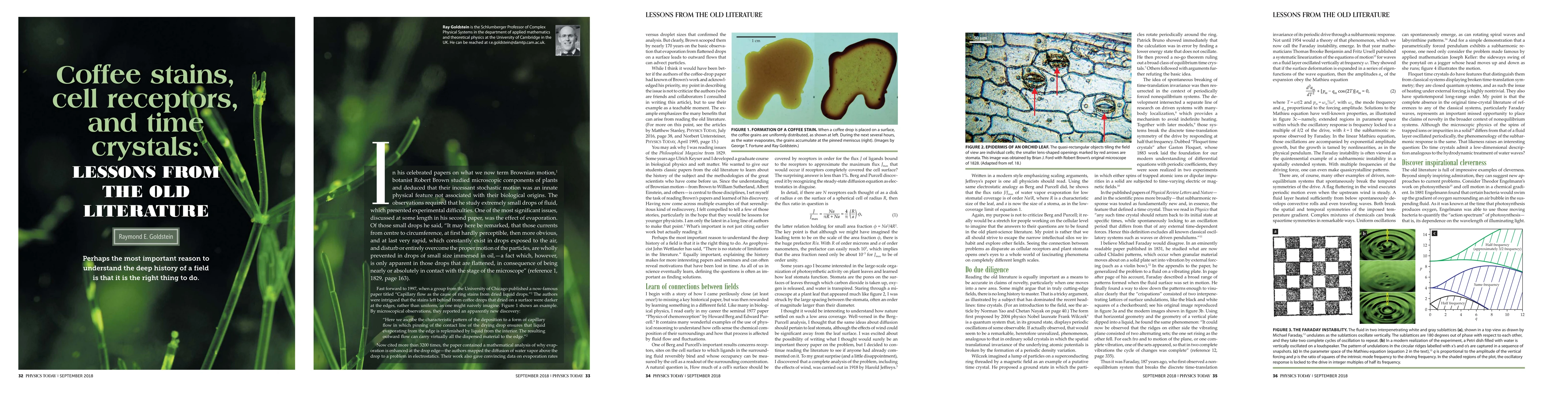 Thumbnail for Coffee stains, cell receptors, and time crystals: Lessons from the old
  literature