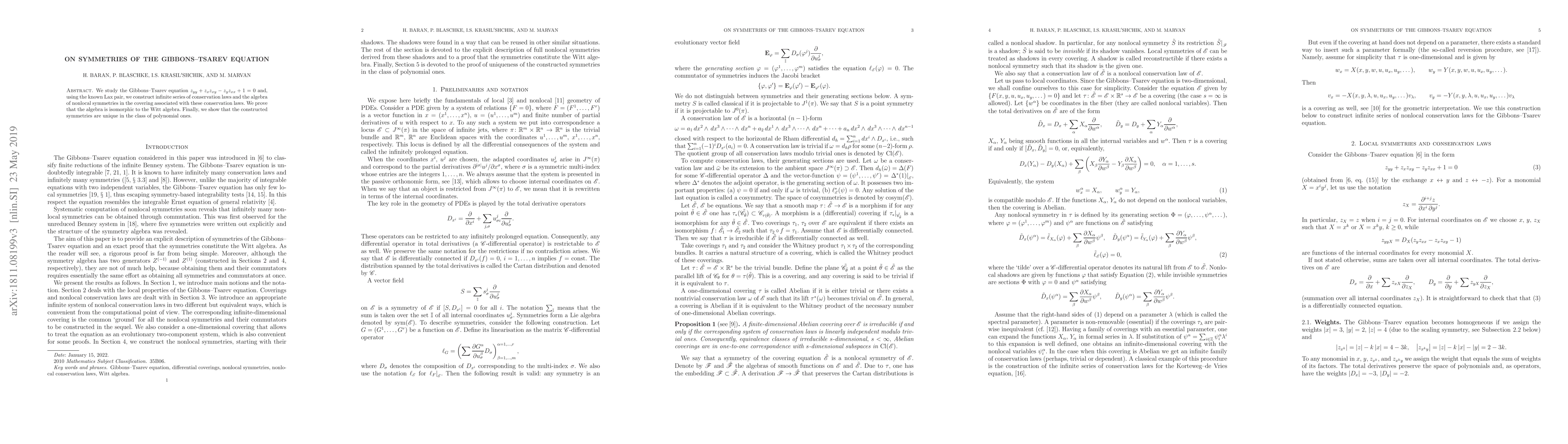 Thumbnail for On symmetries of the Gibbons-Tsarev equation