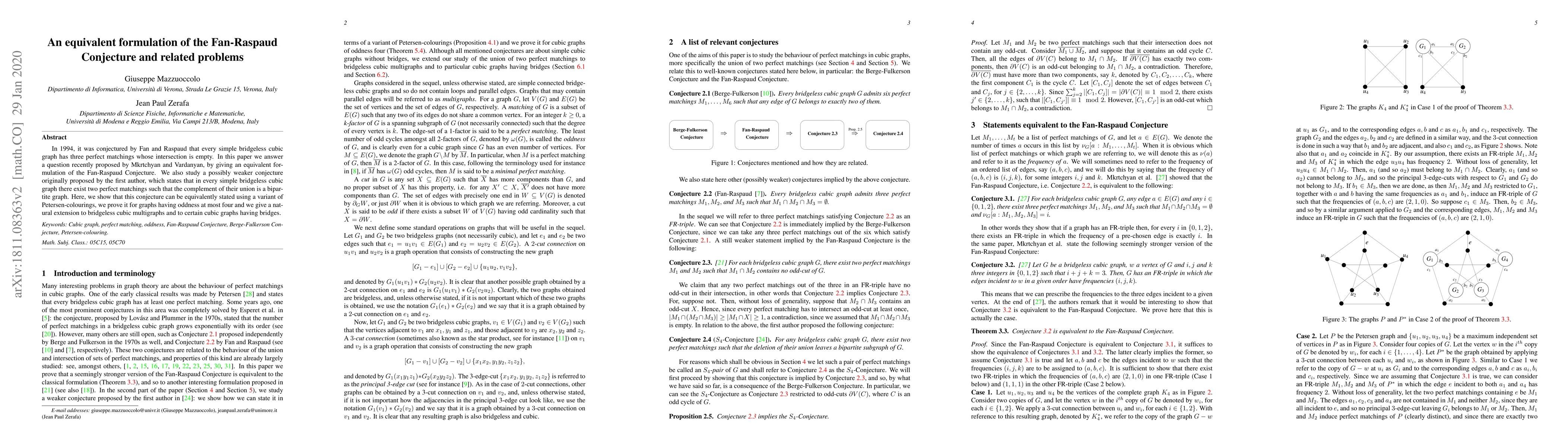 Thumbnail for An equivalent formulation of the Fan-Raspaud Conjecture and related
  problems