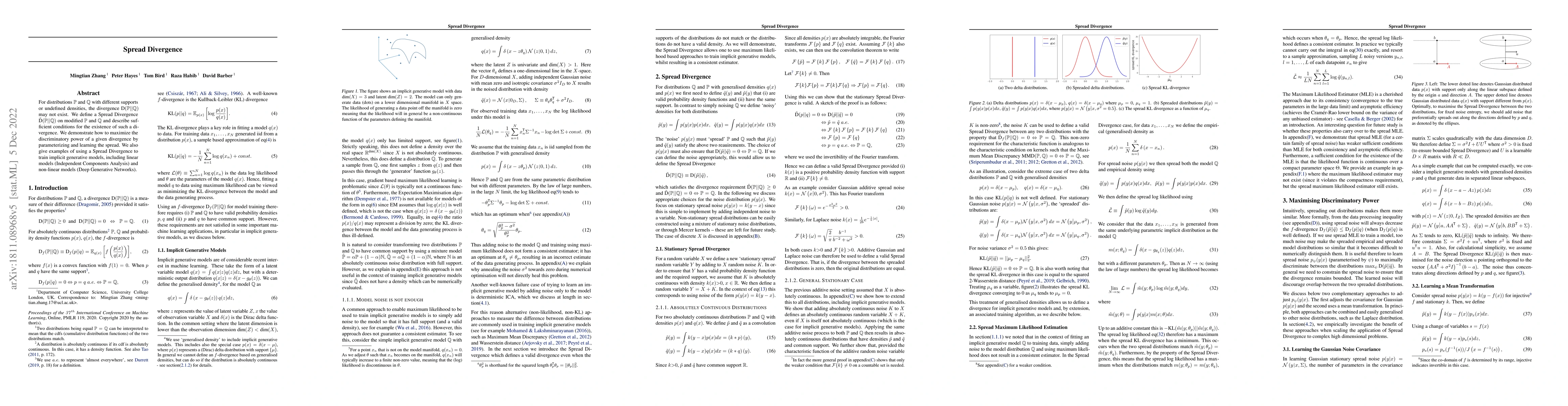 Thumbnail for Spread Divergence