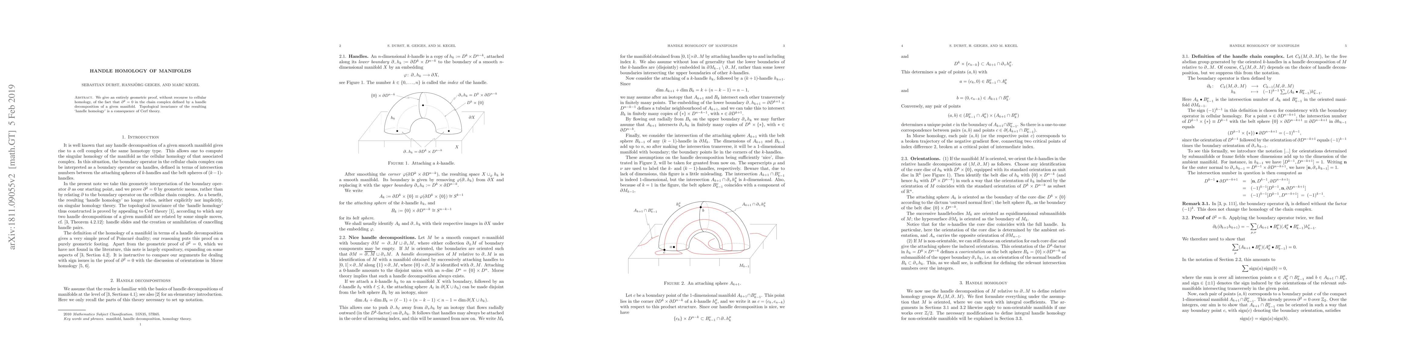 Thumbnail for Handle homology of manifolds