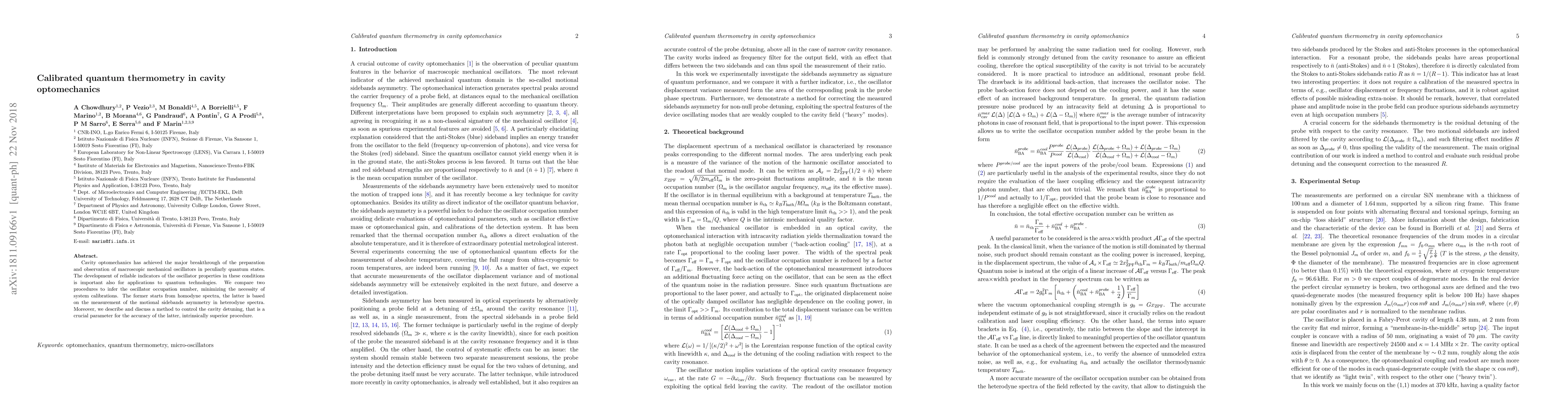 Thumbnail for Calibrated quantum thermometry in cavity optomechanics