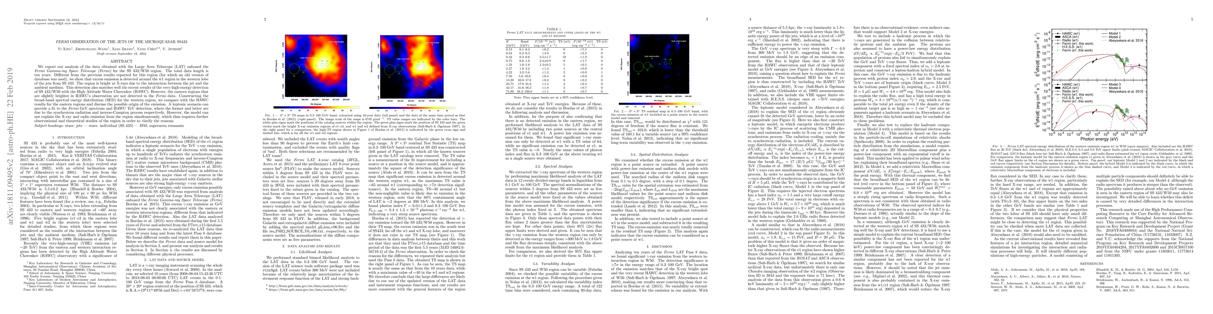 Thumbnail for FERMI observation of the jets of the microquasar SS433