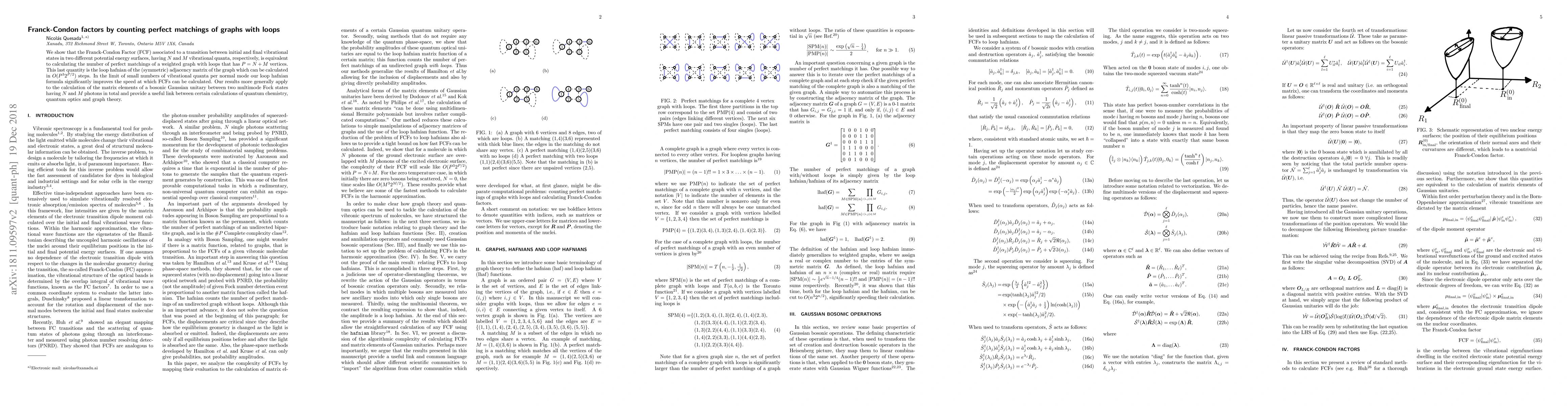Thumbnail for Franck-Condon factors by counting perfect matchings of graphs with loops
