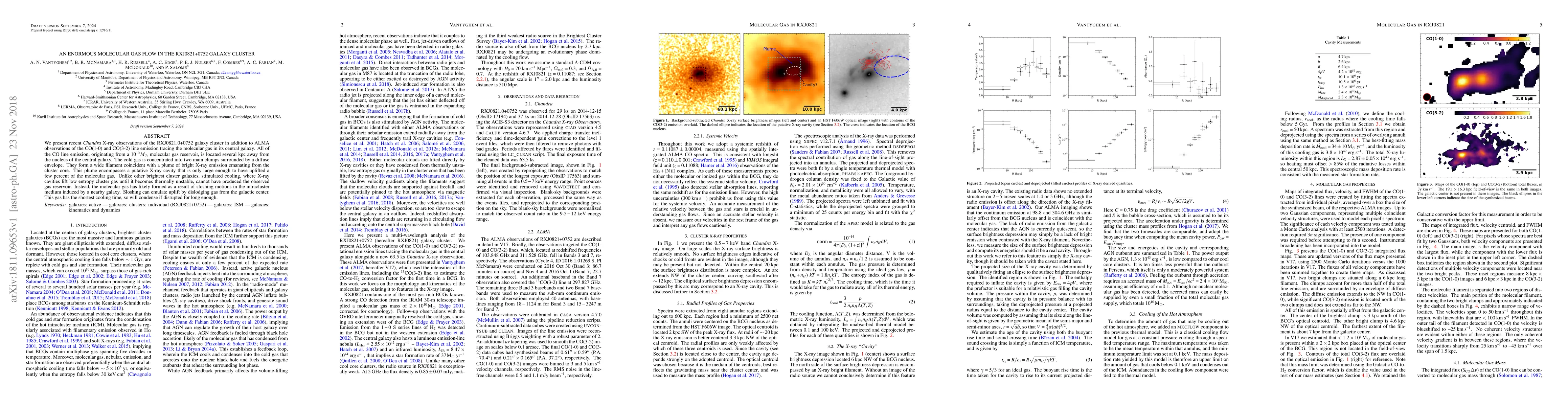 Thumbnail for An enormous molecular gas flow in the RXJ0821+0752 galaxy cluster