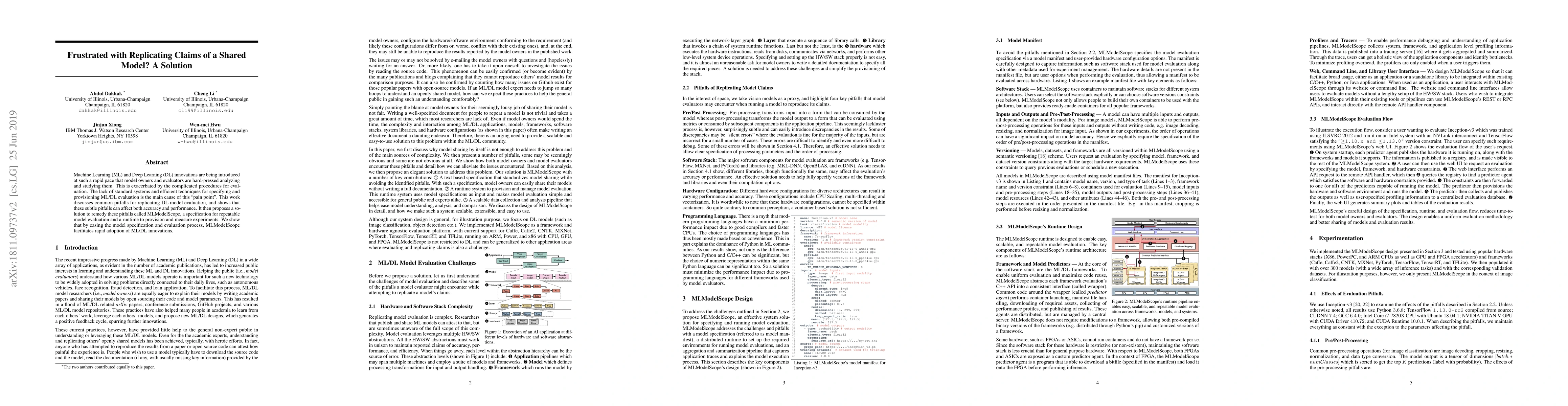 Thumbnail for Frustrated with Replicating Claims of a Shared Model? A Solution
