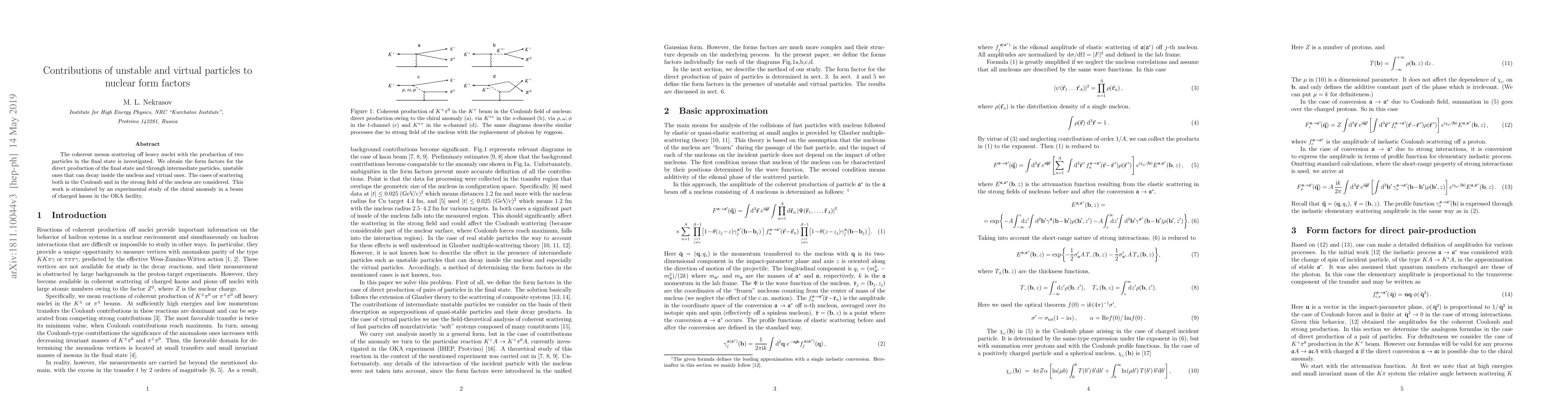 Thumbnail for Contributions of unstable and virtual particles to nuclear form factors