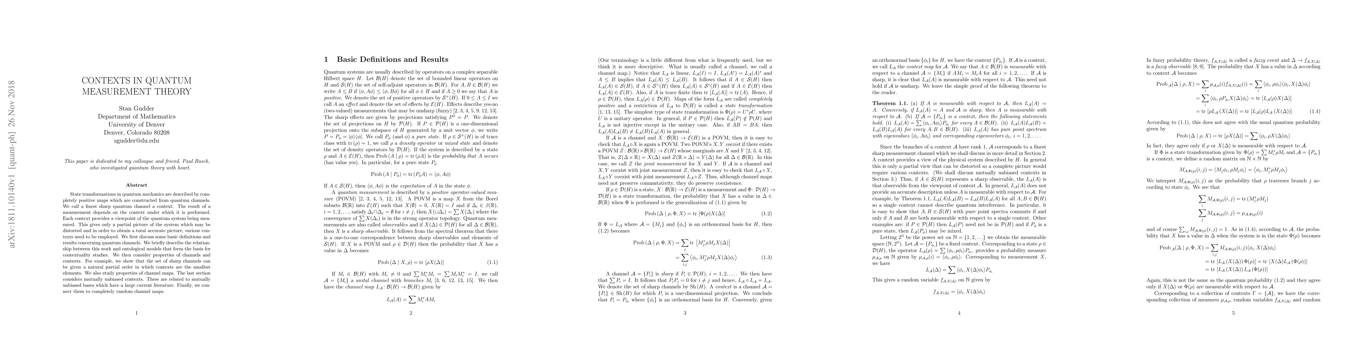 Thumbnail for Contexts in Quantum Measurement Theory