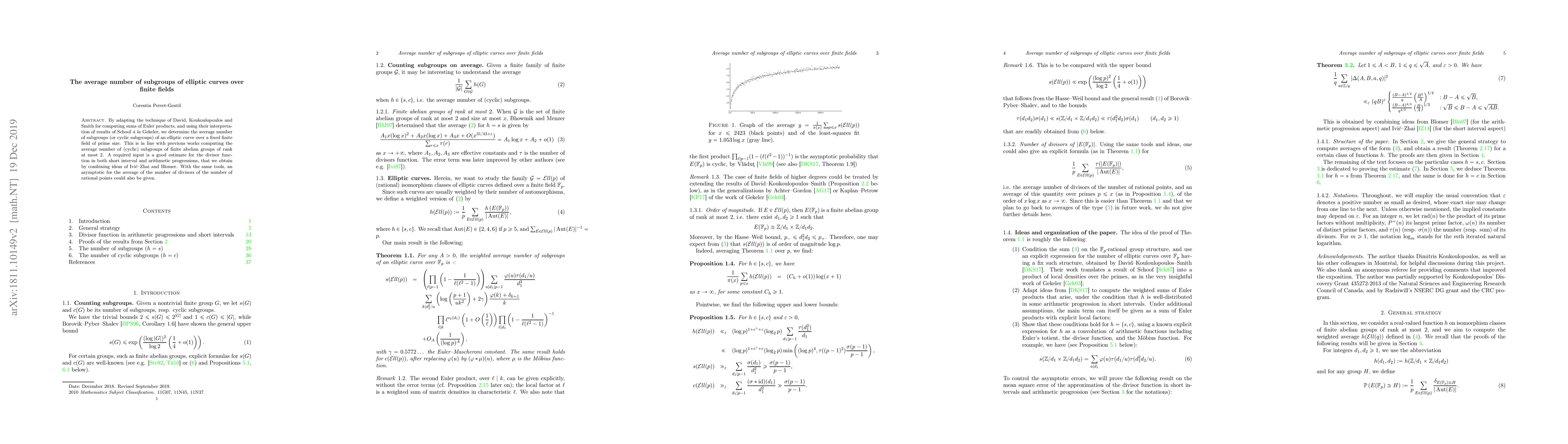 Thumbnail for The average number of subgroups of elliptic curves over finite fields