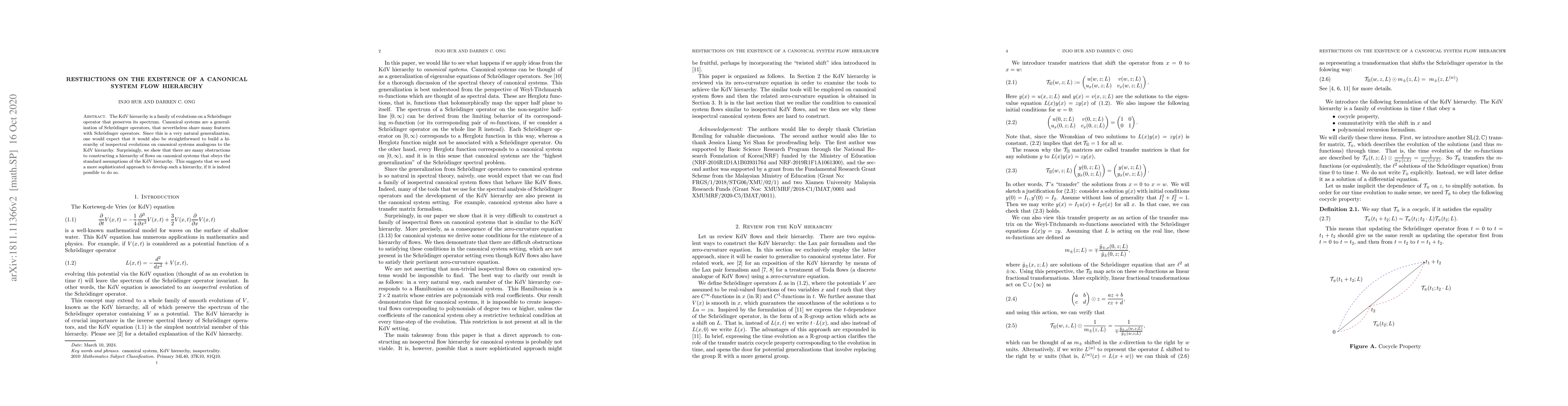 Thumbnail for Restrictions on the existence of a canonical system flow hierarchy