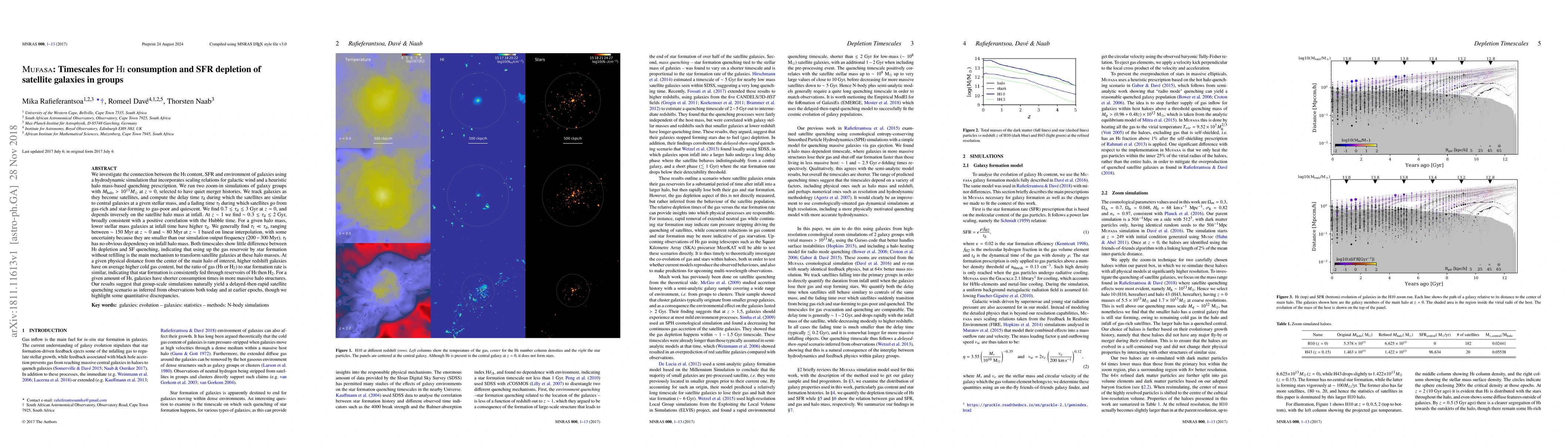 Thumbnail for Timescales for Hi consumption and SFR depletion of satellite galaxies in
  groups