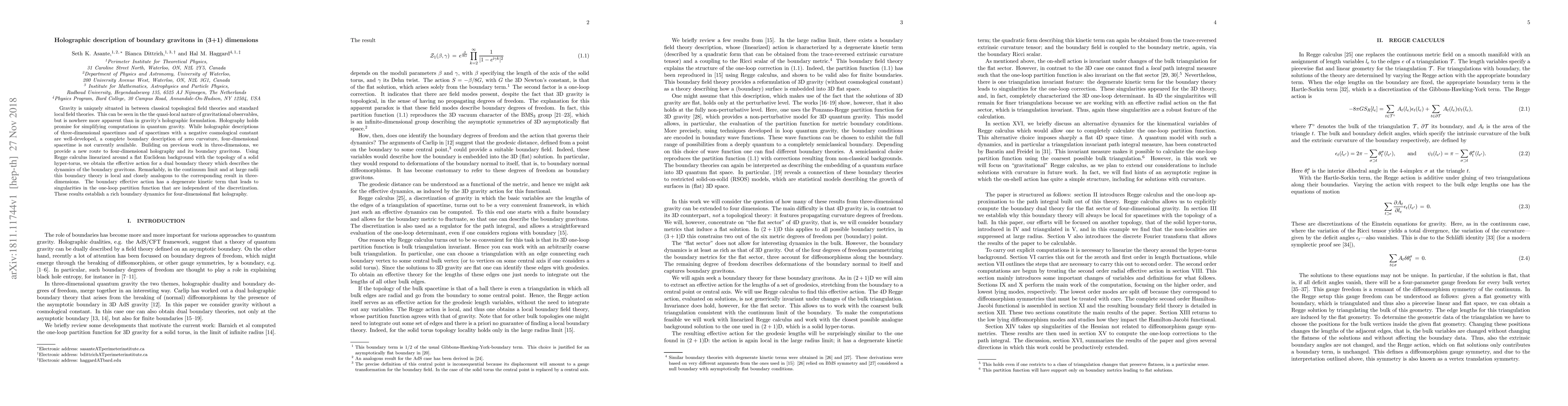 Thumbnail for Holographic description of boundary gravitons in (3+1) dimensions