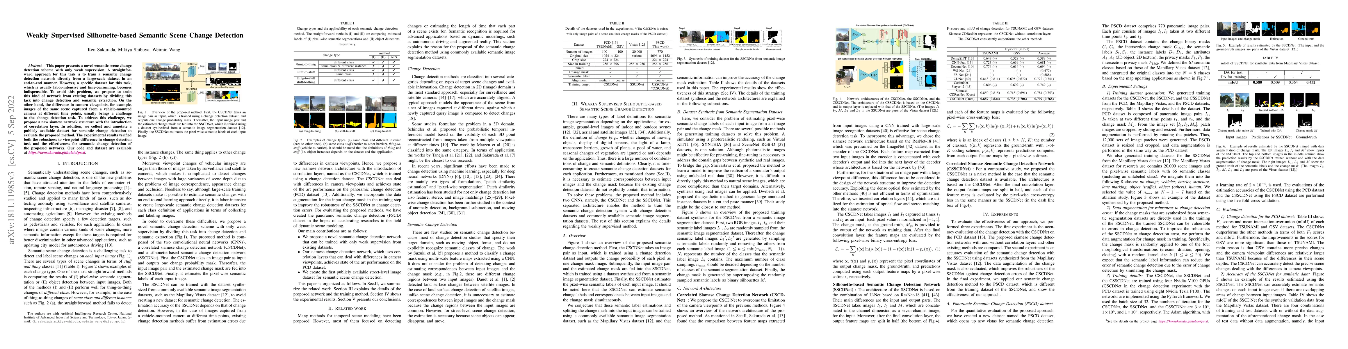 Thumbnail for Weakly Supervised Silhouette-based Semantic Scene Change Detection
