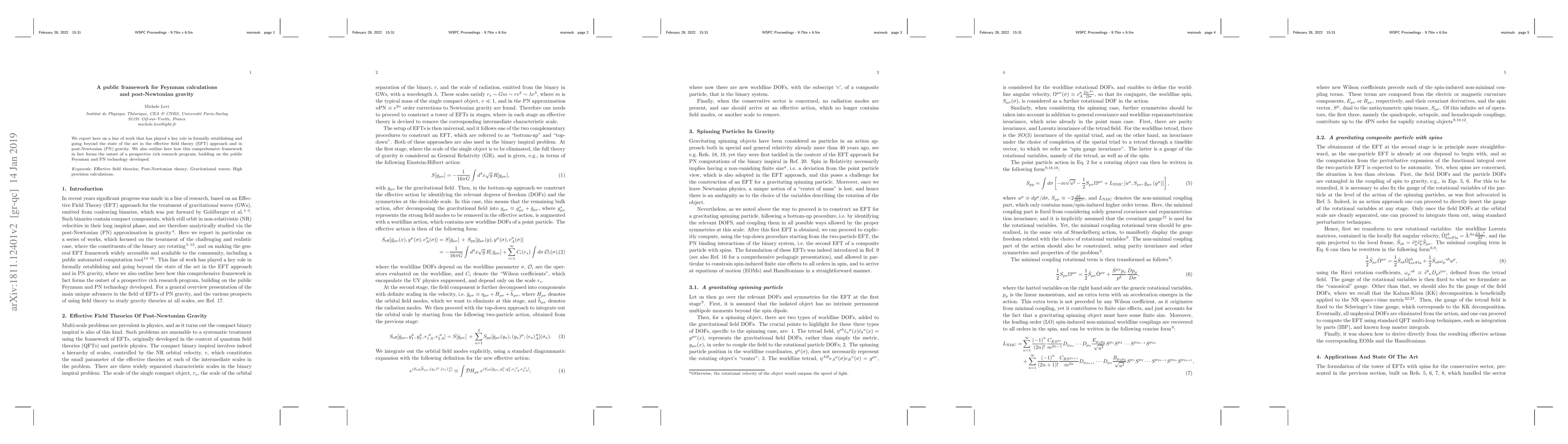 Thumbnail for A public framework for Feynman calculations and post-Newtonian gravity