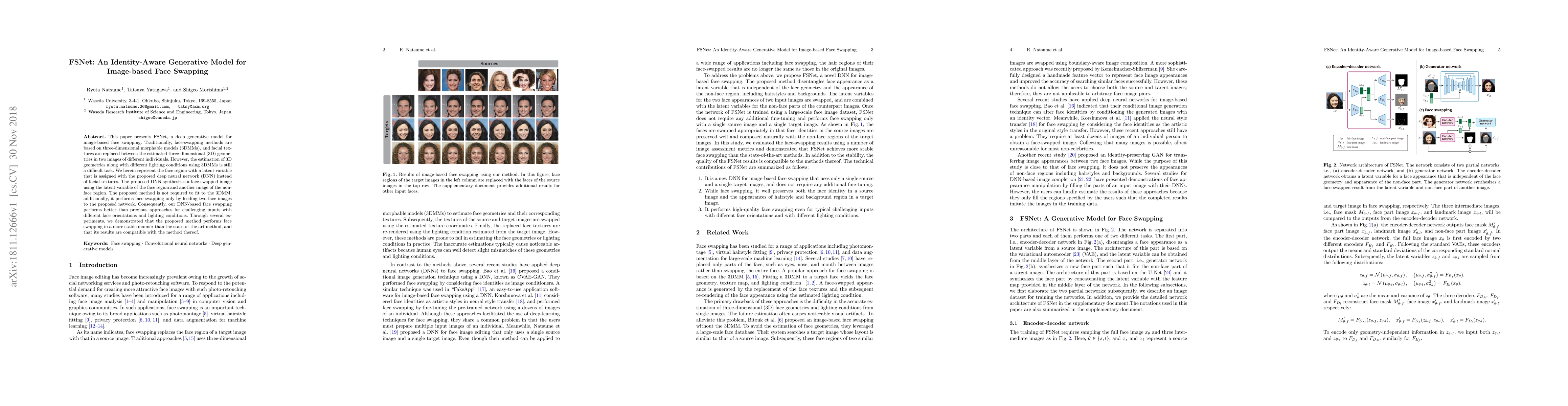 Thumbnail for FSNet: An Identity-Aware Generative Model for Image-based Face Swapping