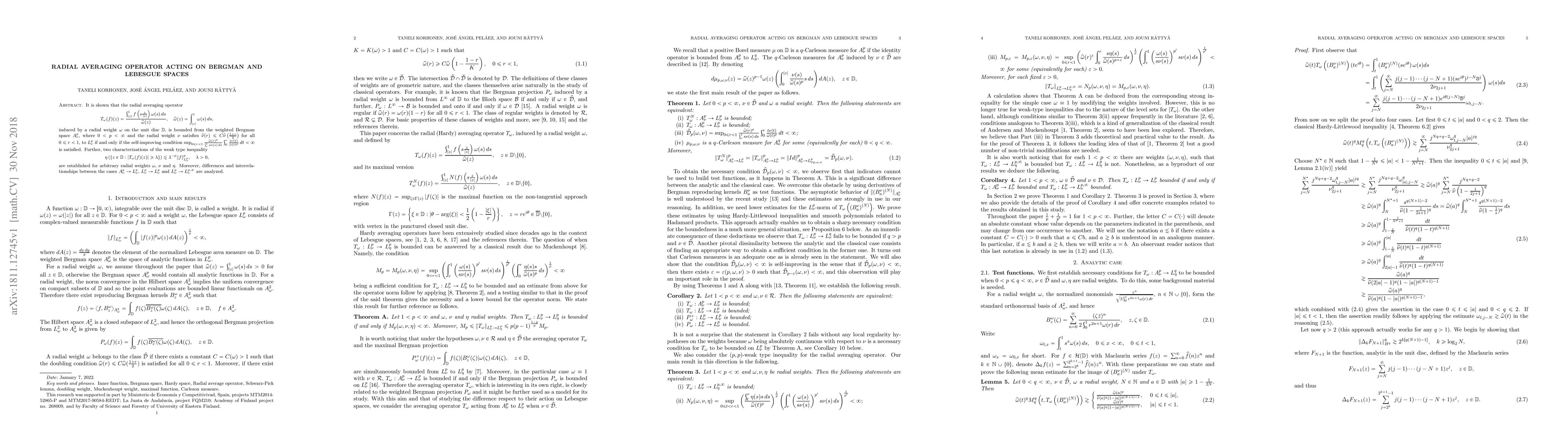 Thumbnail for Radial averaging operator acting on Bergman and Lebesgue spaces