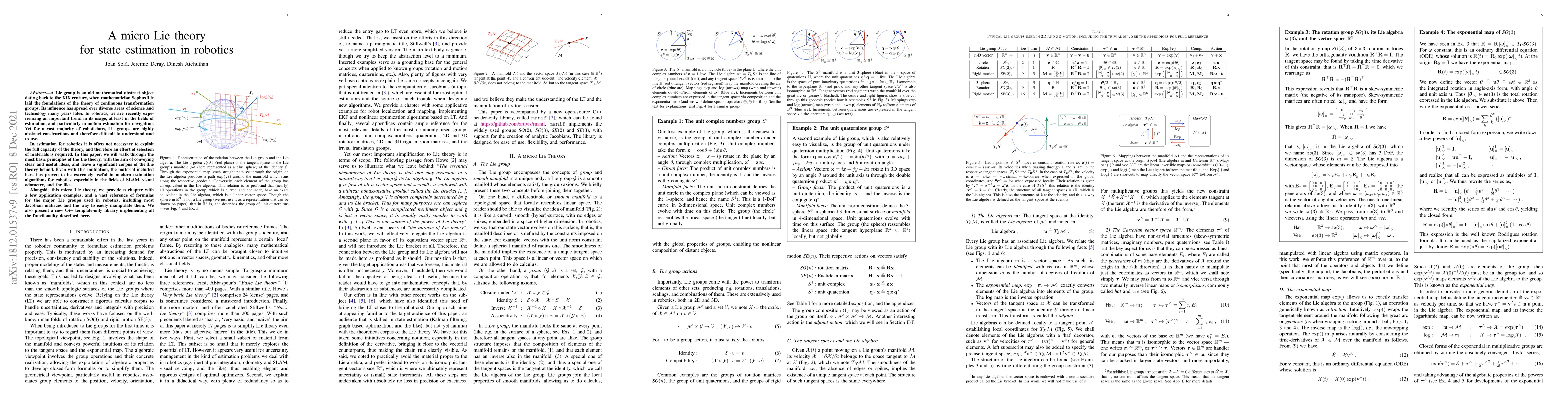Thumbnail for A micro Lie theory for state estimation in robotics