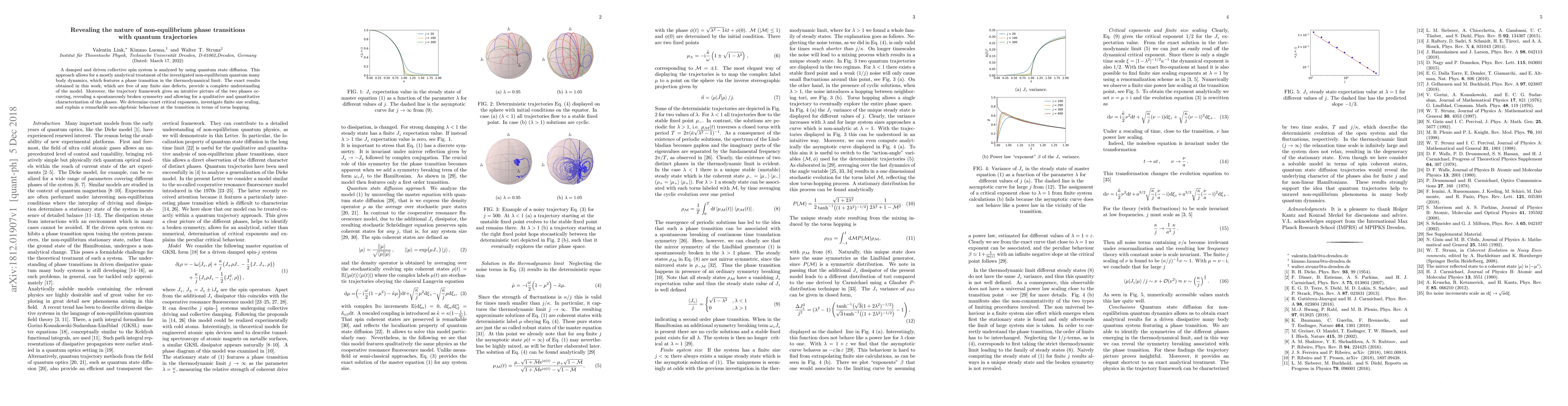 Thumbnail for Revealing the nature of non-equilibrium phase transitions with quantum
  trajectories