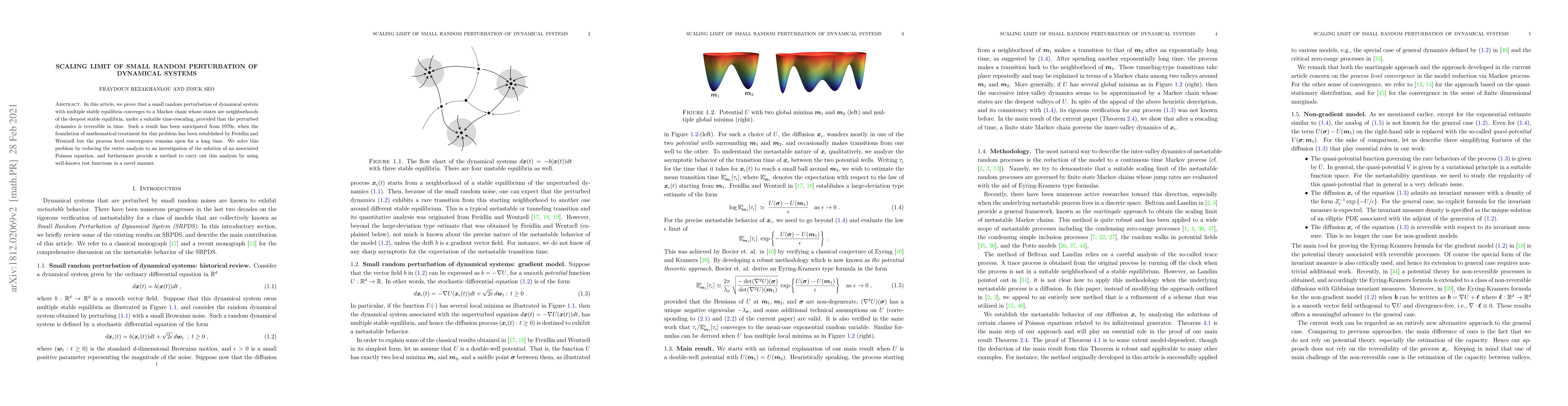 Thumbnail for Scaling Limit of Small Random Perturbation of Dynamical Systems