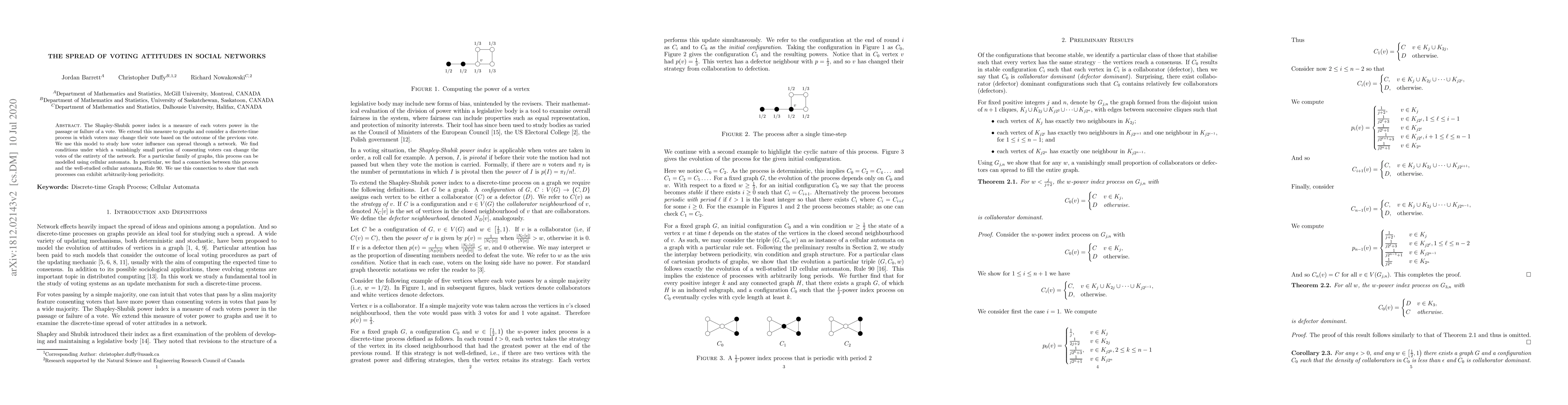 Thumbnail for The Spread of Voting Attitudes in Social Networks