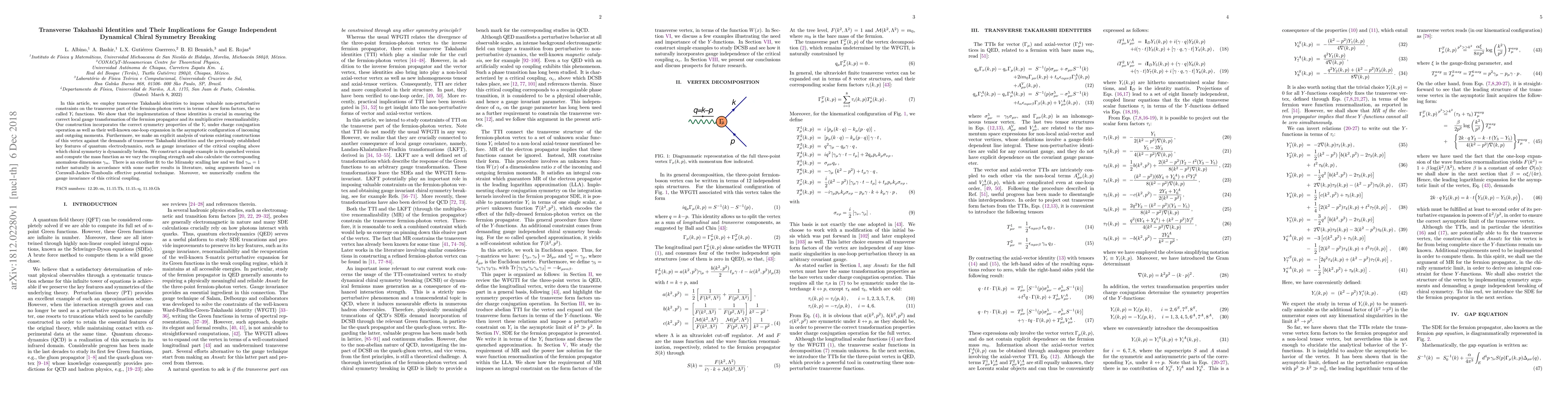 Thumbnail for Transverse Takahashi Identities and Their Implications for Gauge
  Independent Dynamical Chiral Symmetry Breaking