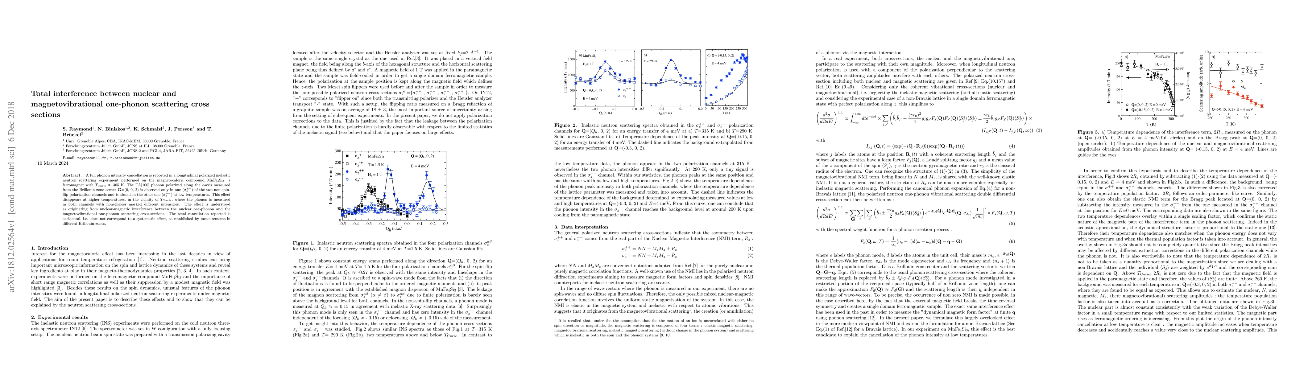 Thumbnail for Total interference between nuclear and magnetovibrational one-phonon
  scattering cross sections