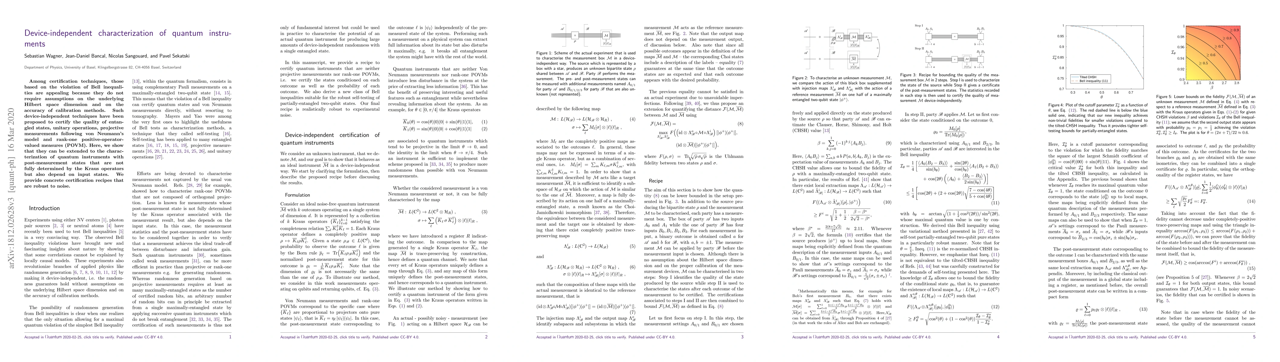 Thumbnail for Device-independent characterization of quantum instruments