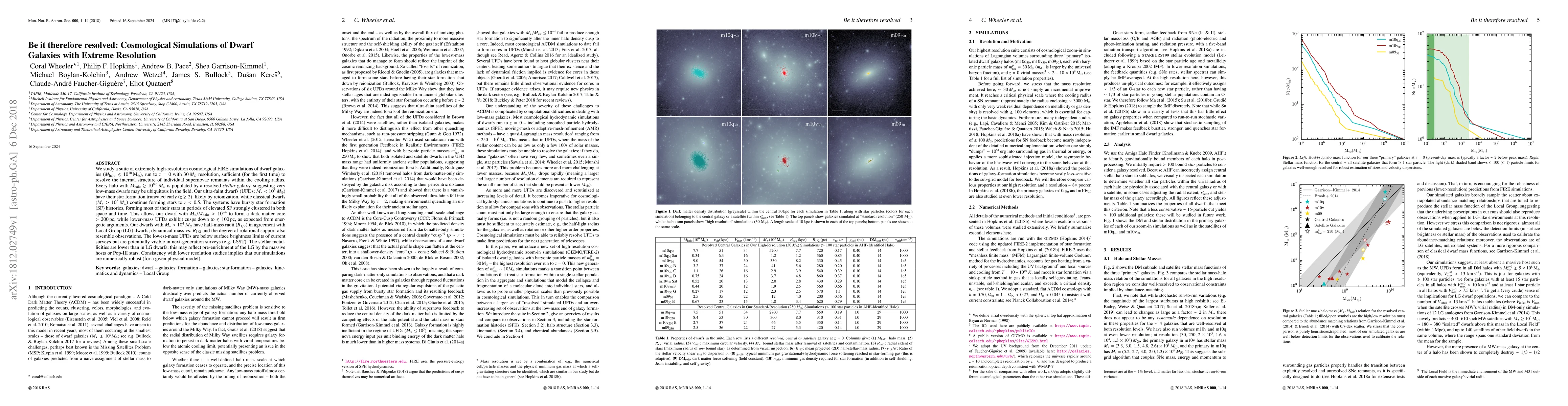 Thumbnail for Be it therefore resolved: Cosmological Simulations of Dwarf Galaxies
  with Extreme Resolution