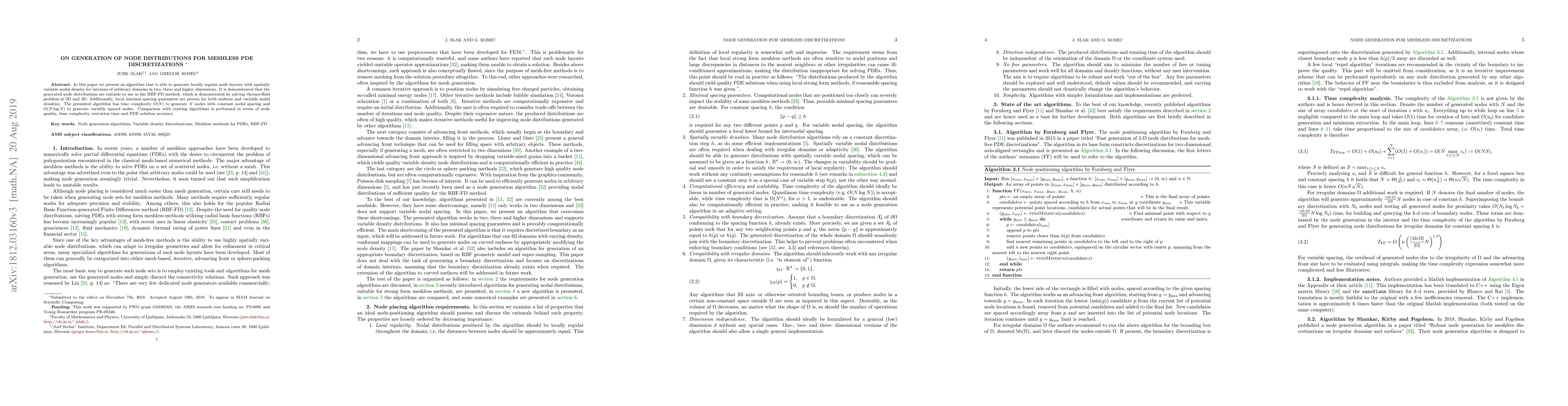 Thumbnail for On generation of node distributions for meshless PDE discretizations