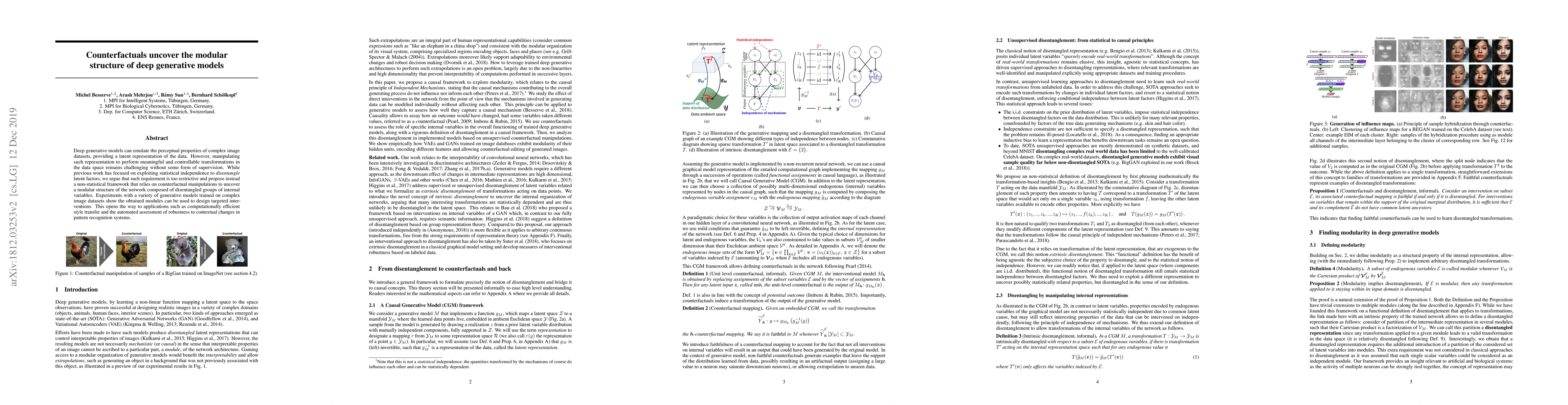 Thumbnail for Counterfactuals uncover the modular structure of deep generative models