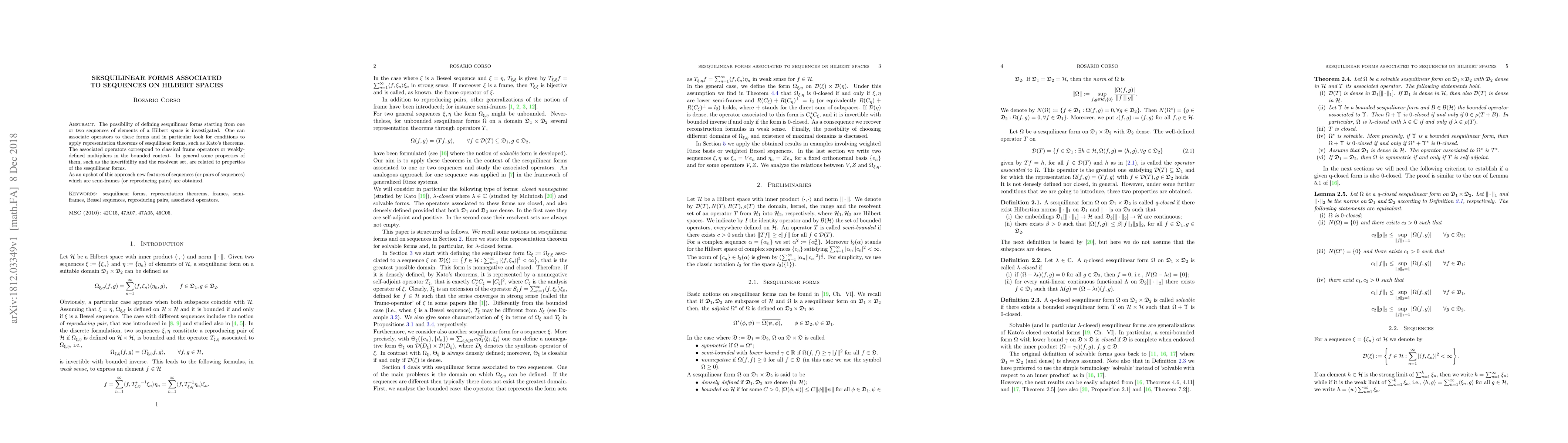 Thumbnail for Sesquilinear forms associated to sequences on Hilbert spaces