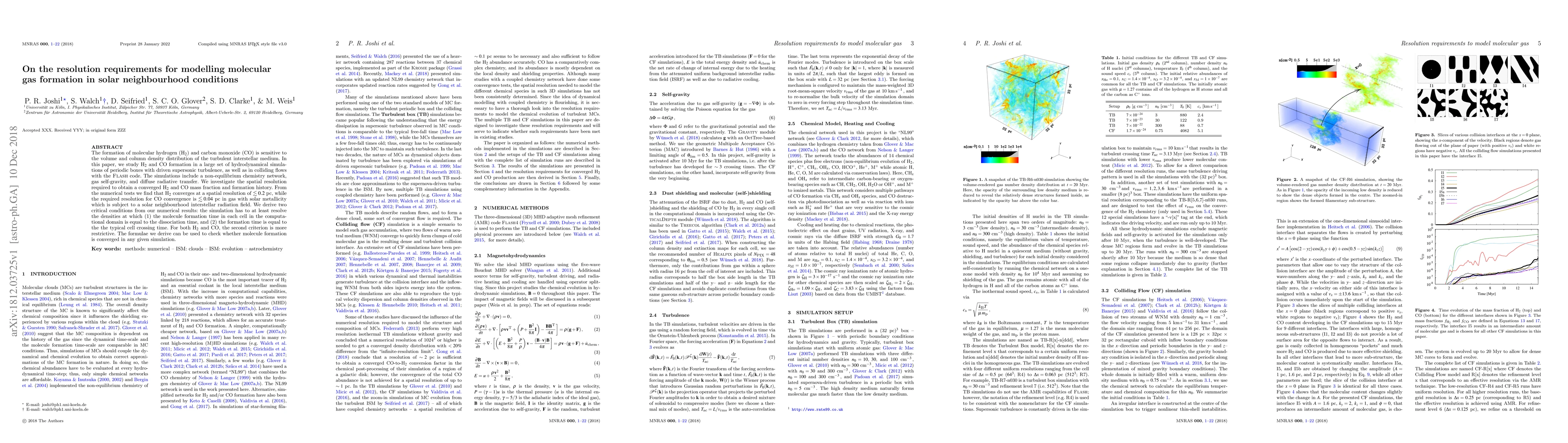 Thumbnail for On the resolution requirements for modelling molecular gas formation in
  solar neighbourhood conditions