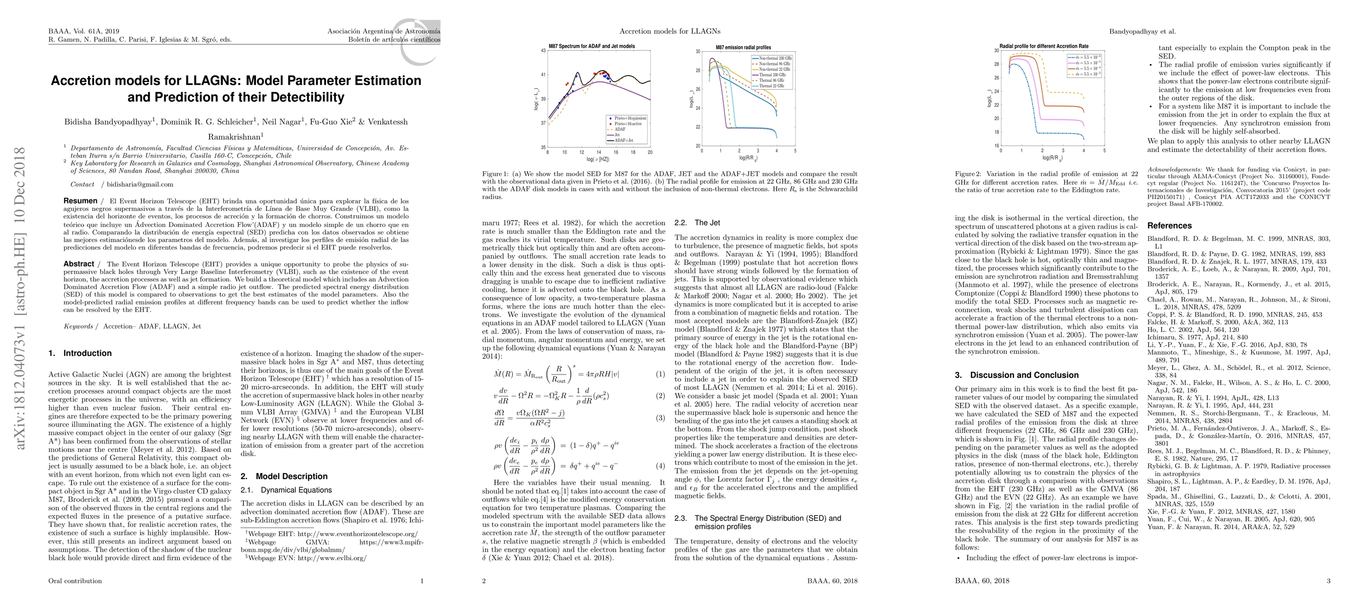 Thumbnail for Accretion models for LLAGNs: Model Parameter Estimation and Prediction
  of their Detectibility