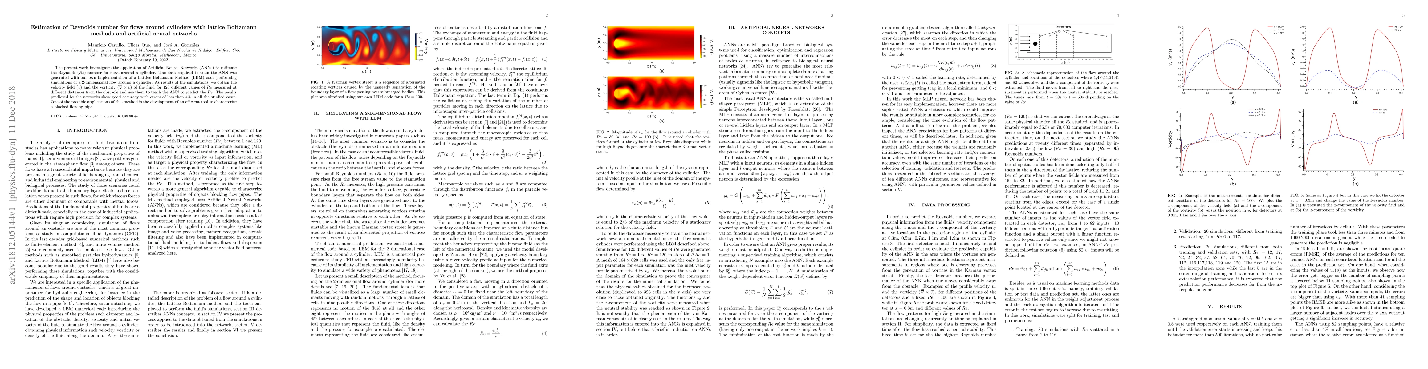 Thumbnail for Estimation of Reynolds number for flows around cylinders with lattice
  Boltzmann methods and artificial neural networks