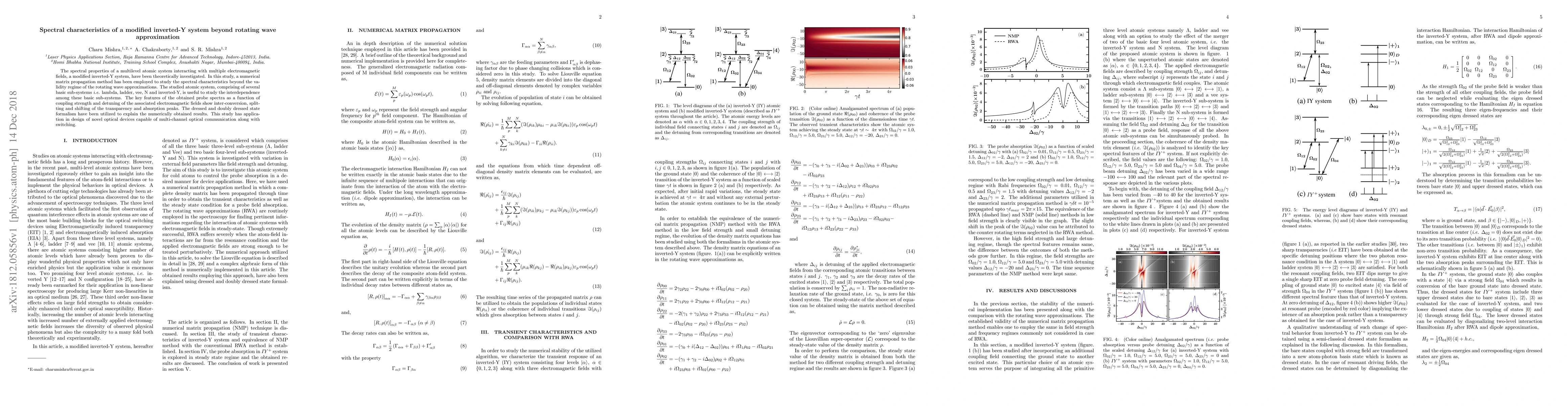 Thumbnail for Spectral characteristics of a modified inverted-Y system beyond rotating
  wave approximation