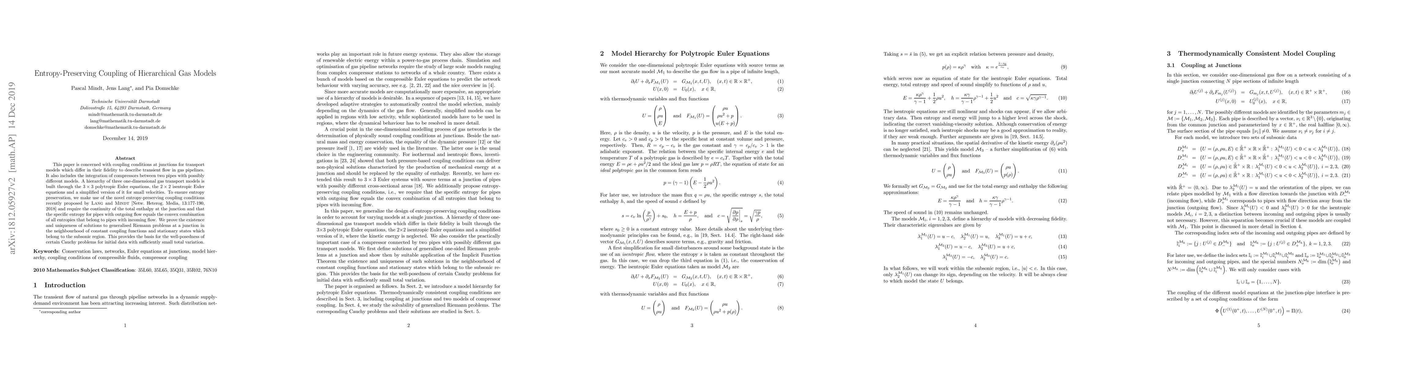 Thumbnail for Entropy-Preserving Coupling of Hierarchical Gas Models