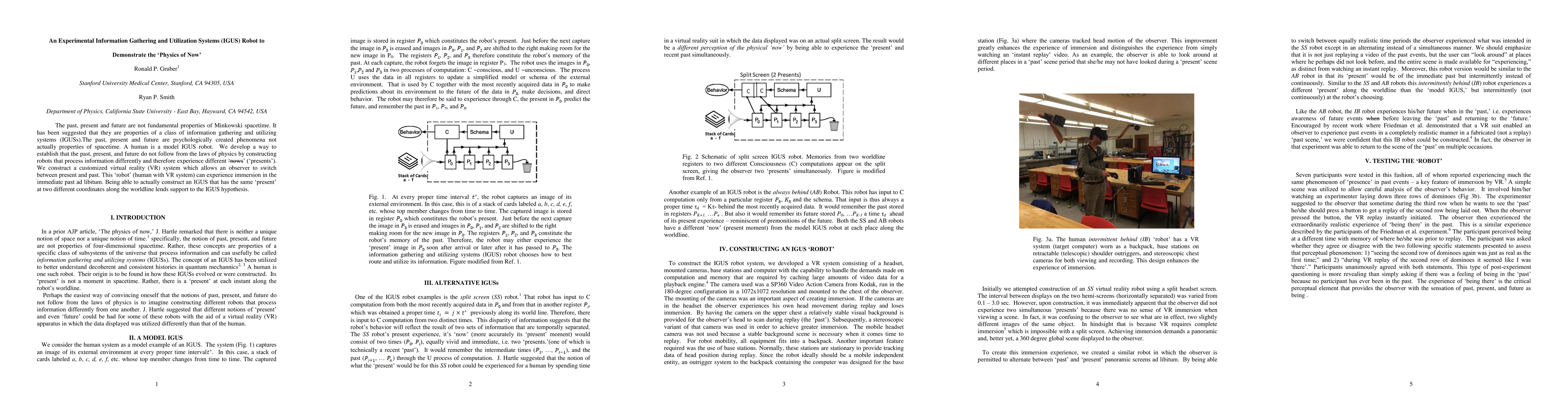 Thumbnail for An Experimental Information Gathering and Utilization Systems (IGUS)
  Robot to Demonstrate the Physics of Now