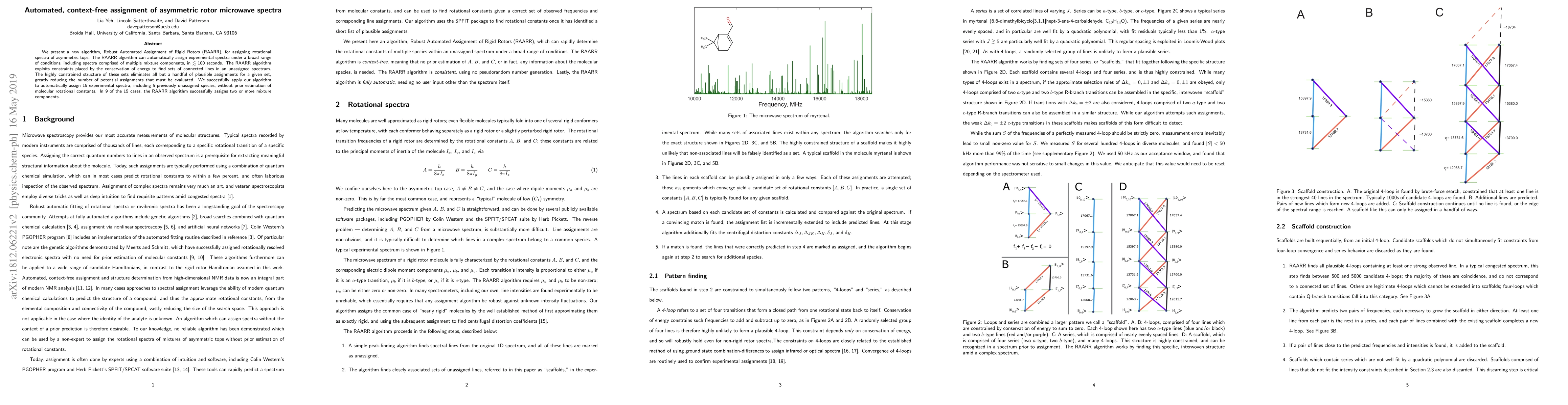 Thumbnail for Automated, context-free assignment of asymmetric rotor microwave spectra