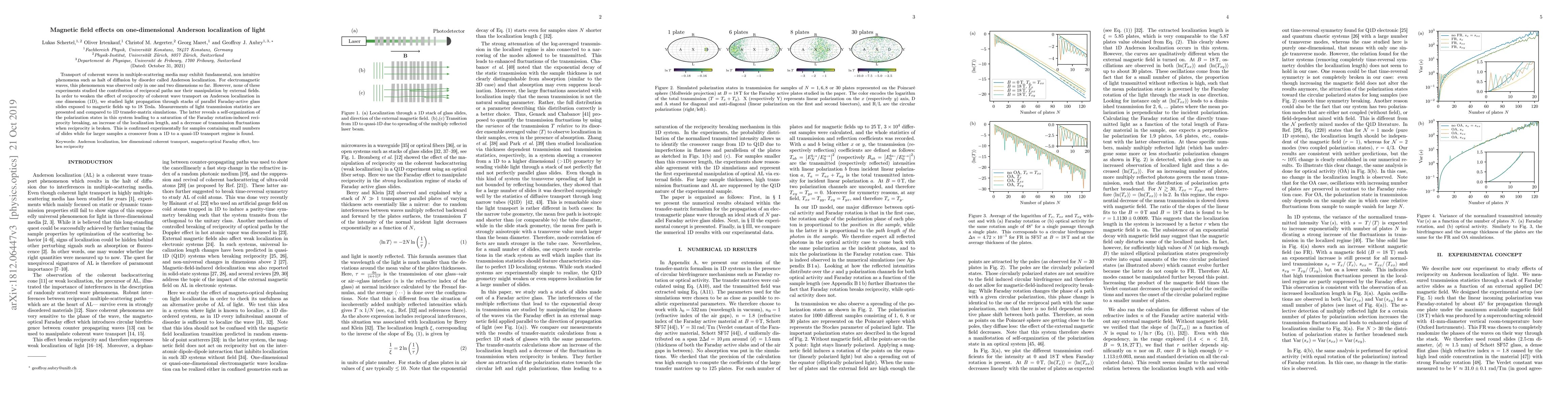 Thumbnail for Magnetic field effects on one-dimensional Anderson localization of light