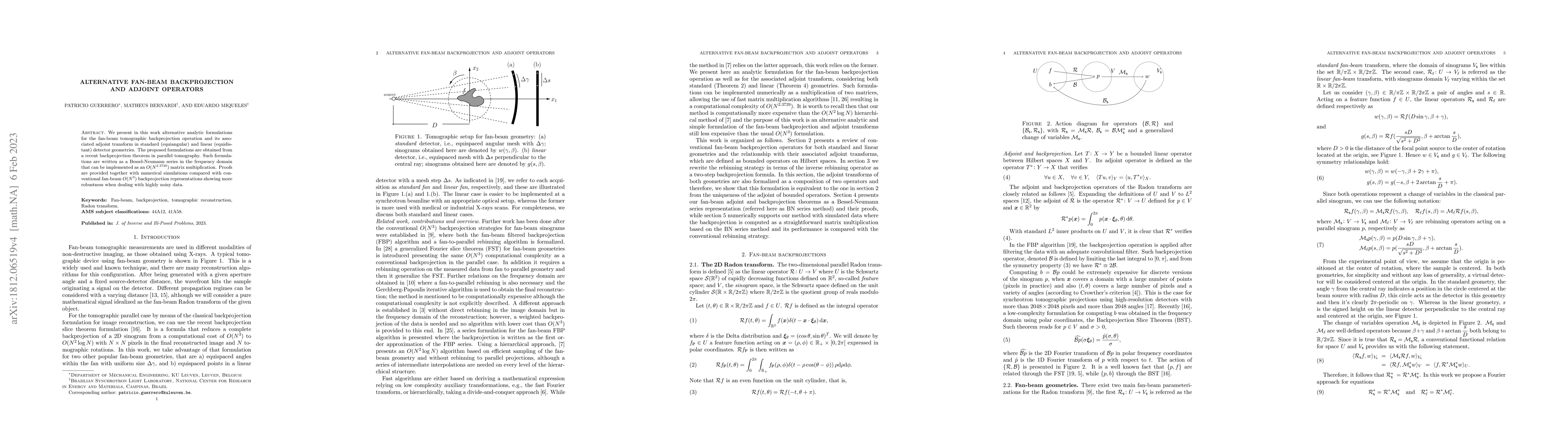 Thumbnail for Alternative Fan-beam Backprojection and Adjoint Operators